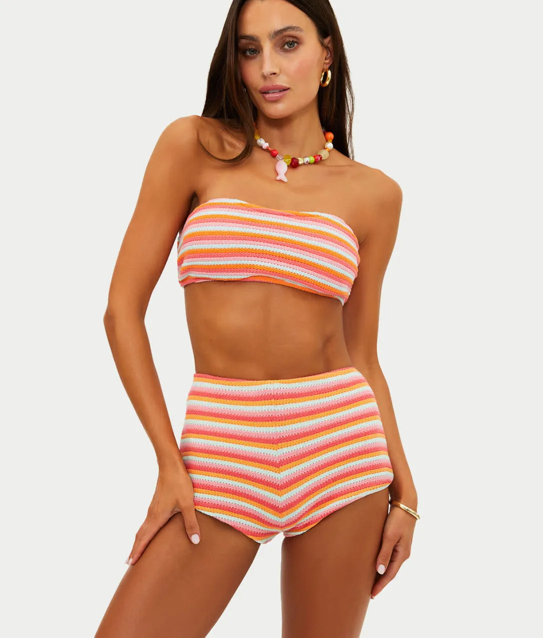 Kelsey Bandeau Crochet Bikini Top