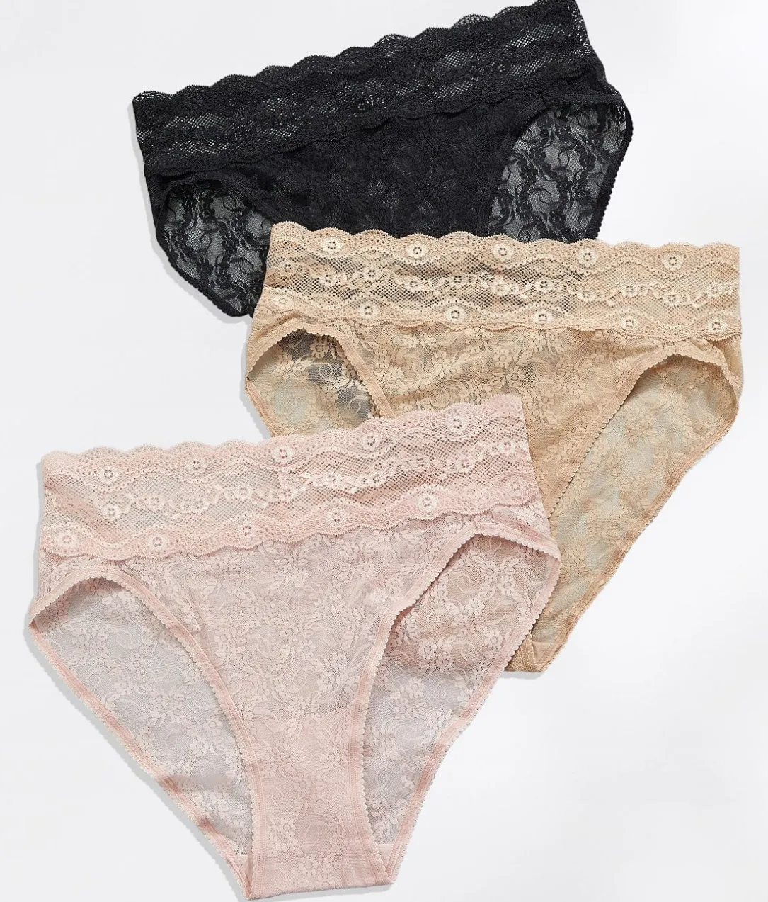 Lace Kiss Hi-Cut Brief 3-Pack