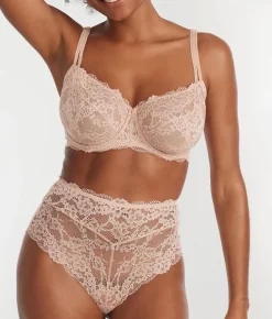 Lace Unlined Side Support Bra