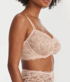Lace Unlined Side Support Bra