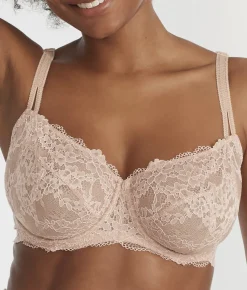 Lace Unlined Side Support Bra