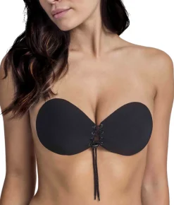 Lace-Up Adhesive Bra