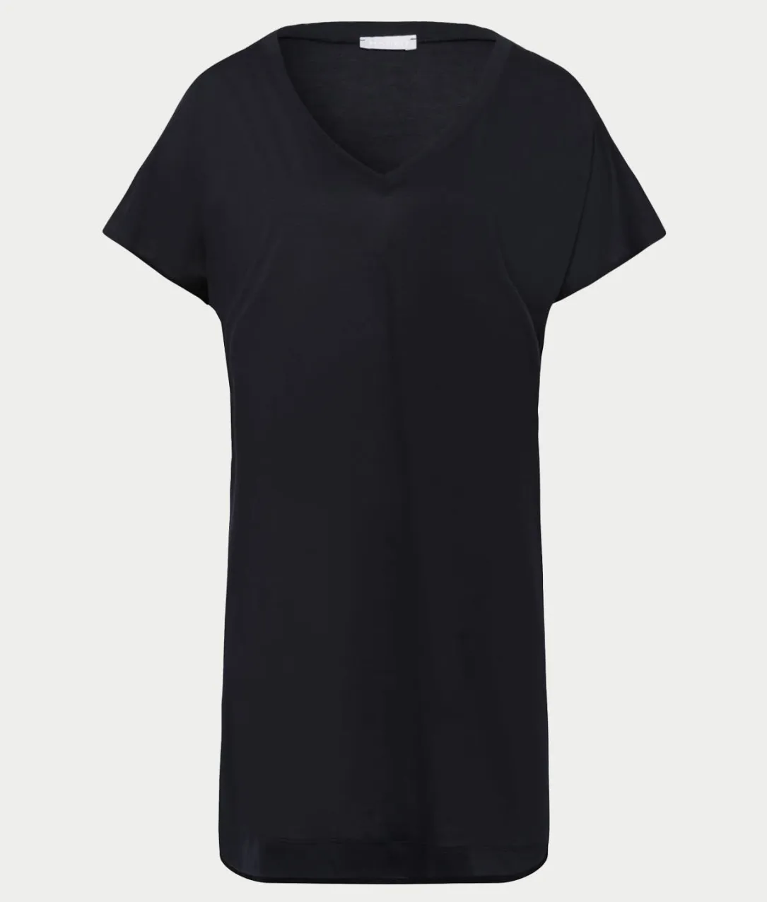 Laura Cotton Blend V-Neck Bigshirt