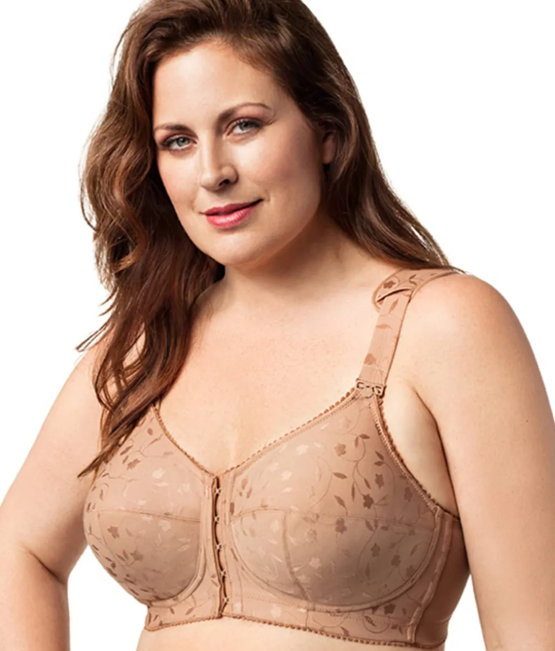 Lexington Jacquard Front-Close Wire-Free Bra