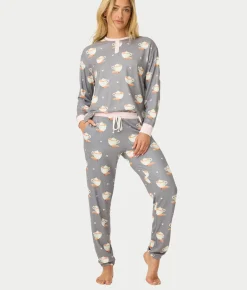 Love You A Latte Knit Pajama Set