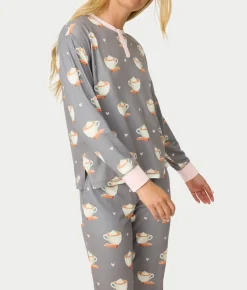 Love You A Latte Knit Pajama Set