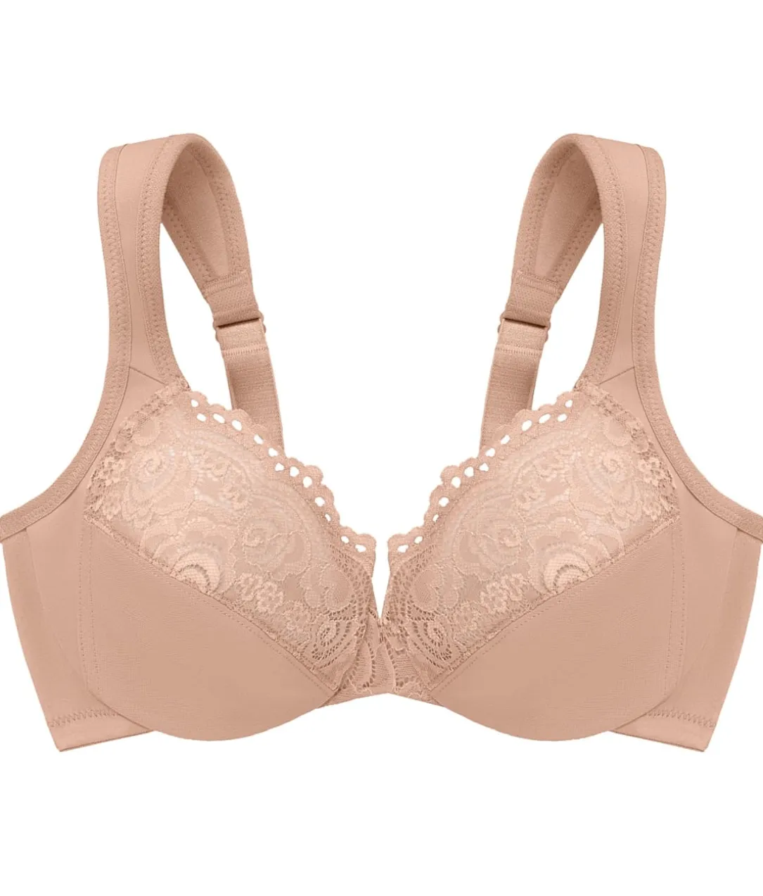 Low Cut WonderWire Lace Bra