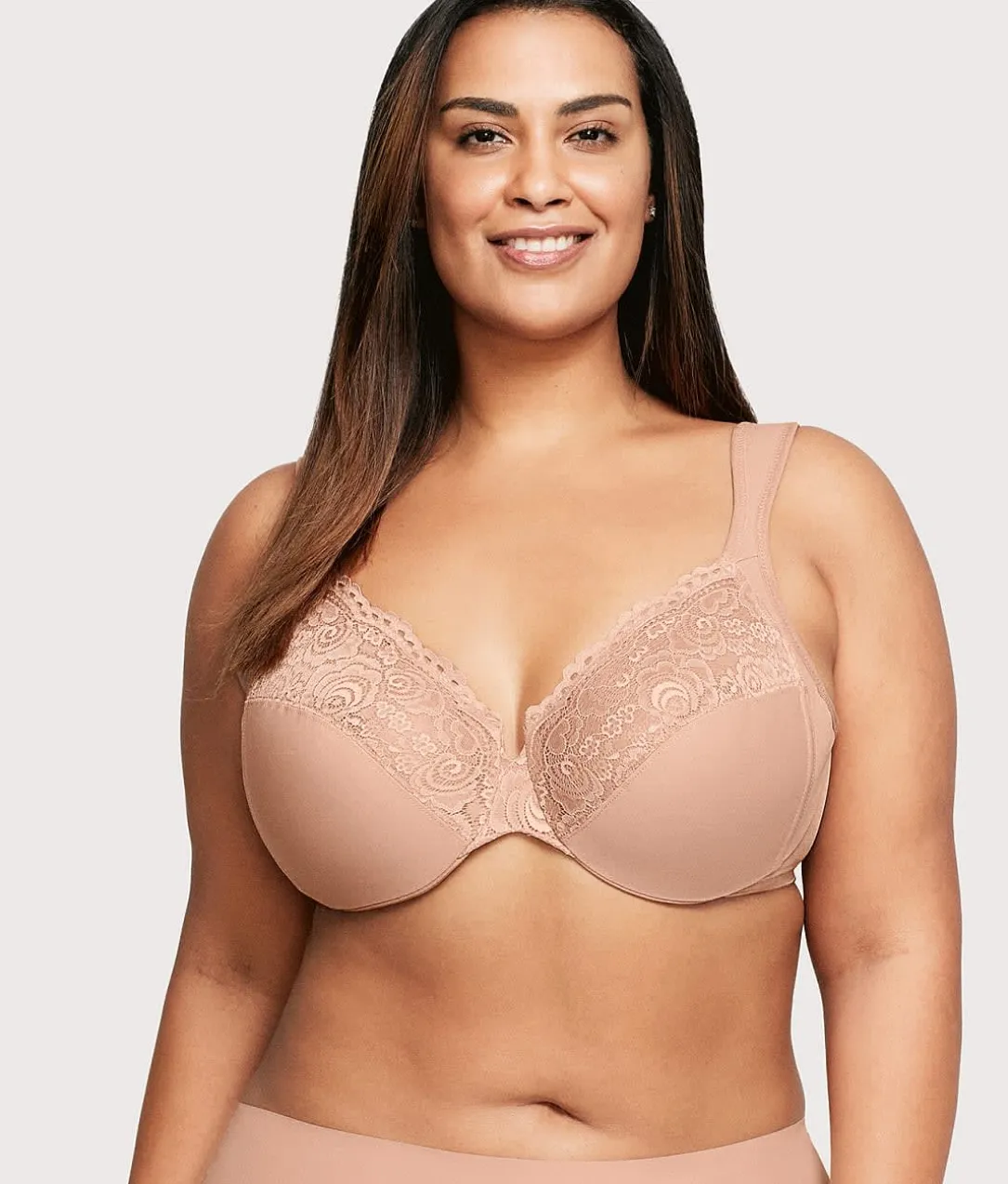 Low Cut WonderWire Lace Bra