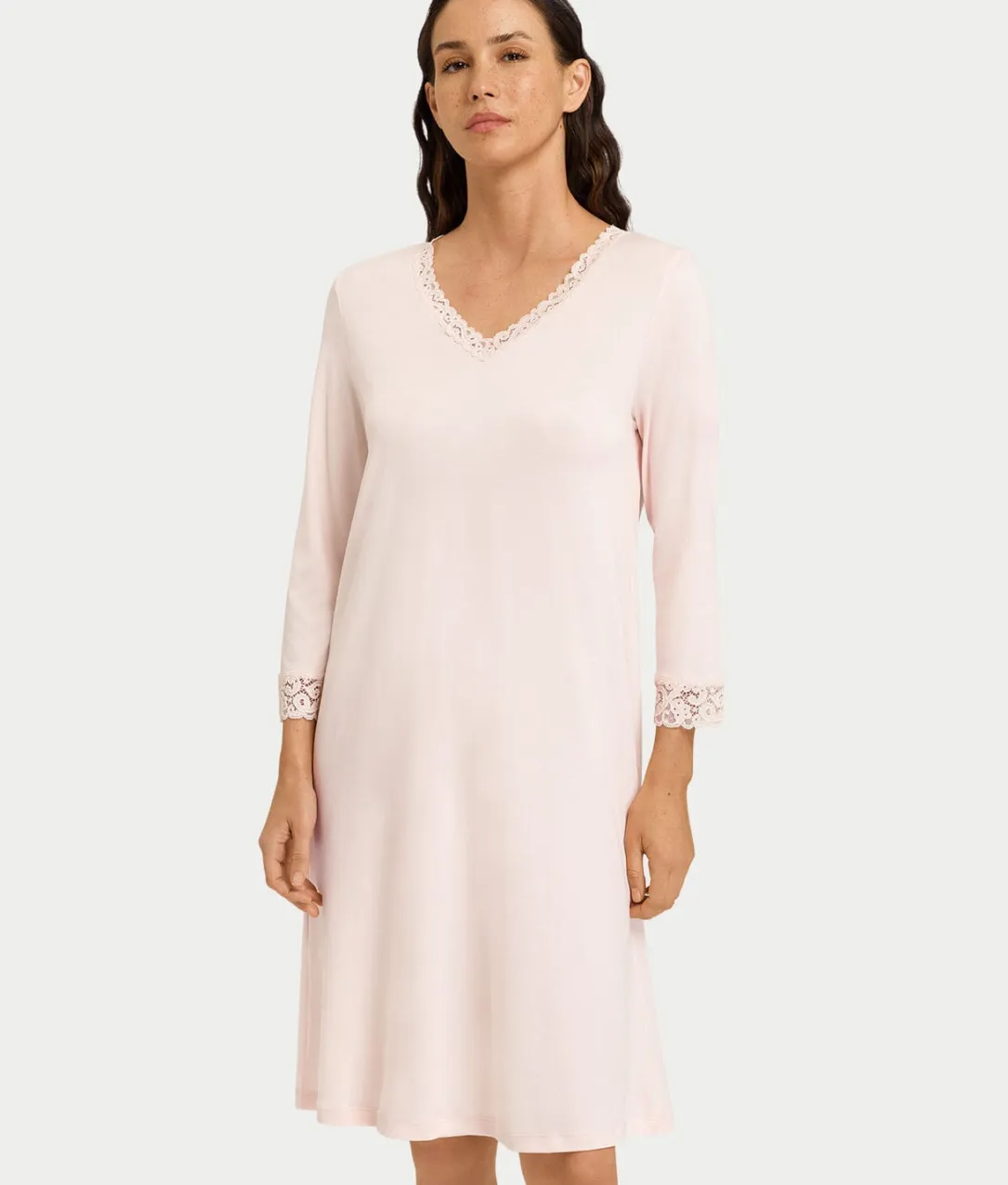 Moments Lace Trim Cotton Nightgown