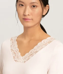 Moments Lace Trim Cotton Nightgown
