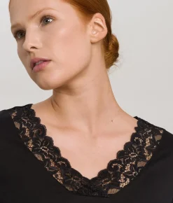 Moments Lace Trim Cotton Nightgown