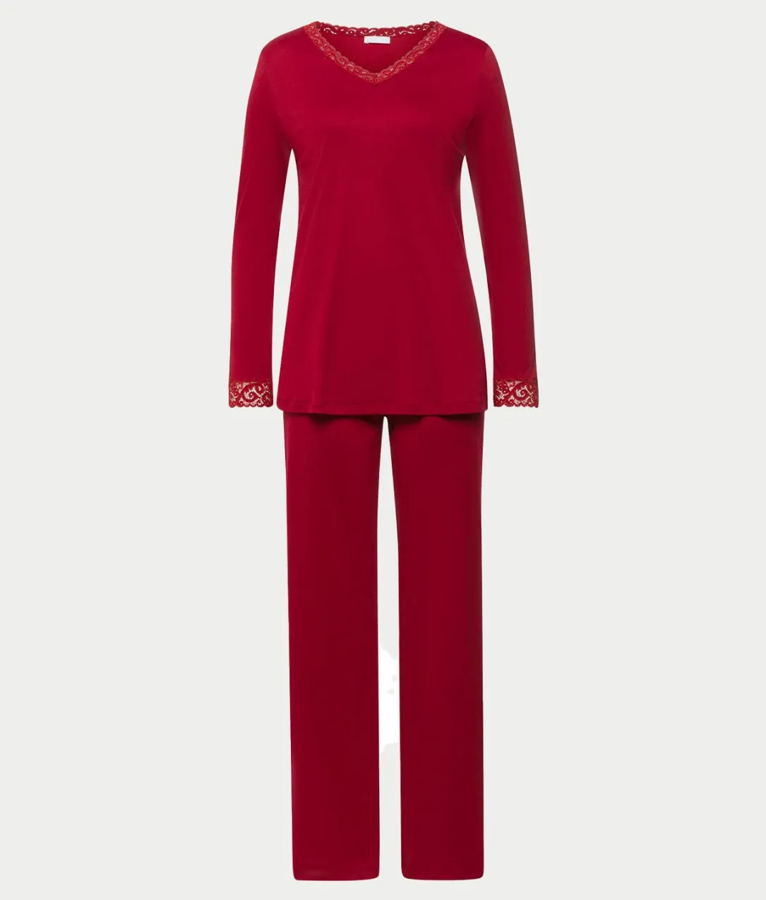 Moments Lace Trim Cotton Pajama Set