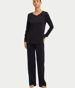 Moments Lace Trim Cotton Pajama Set