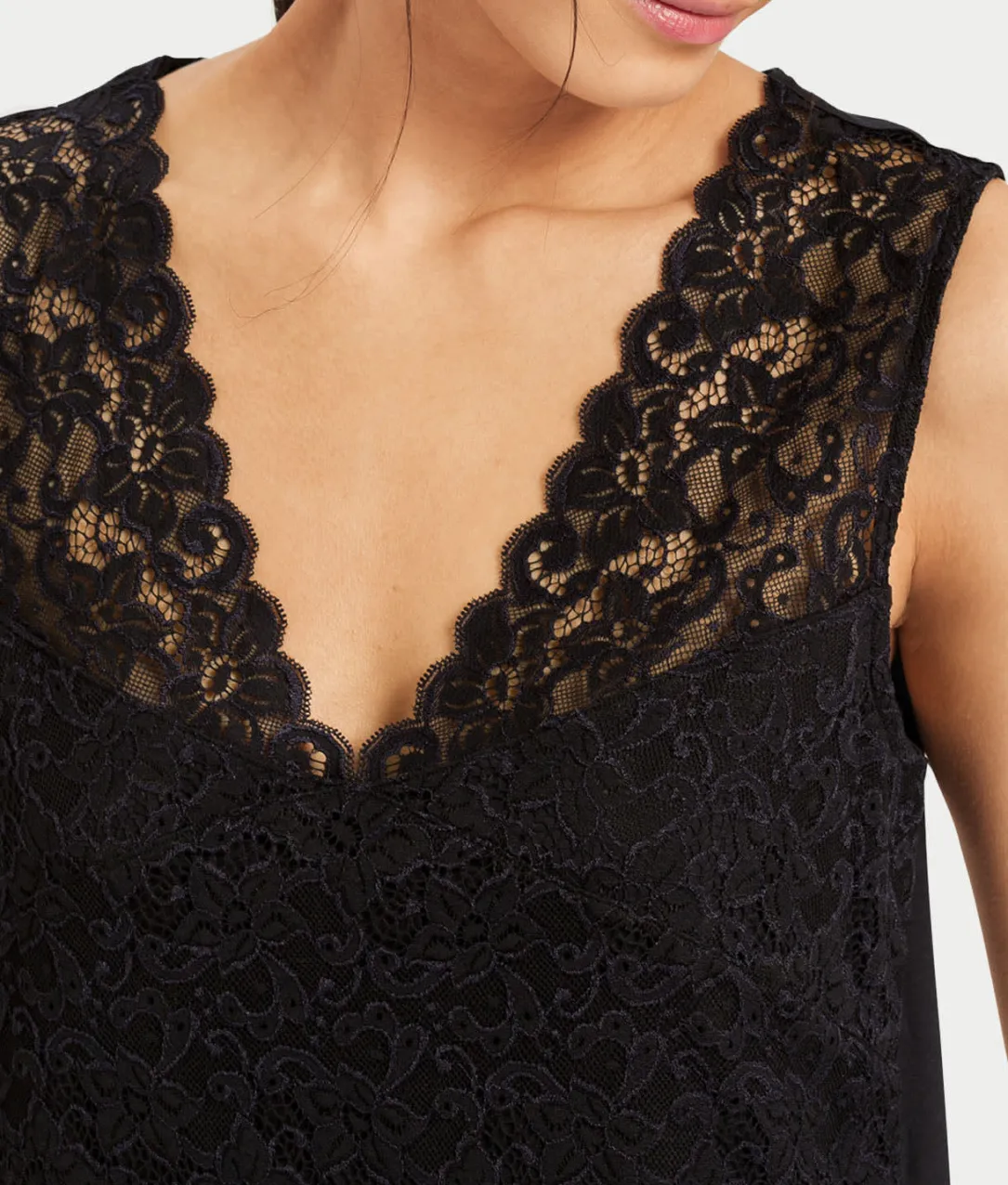 Moments V-Neck Cotton Tank Nightgown
