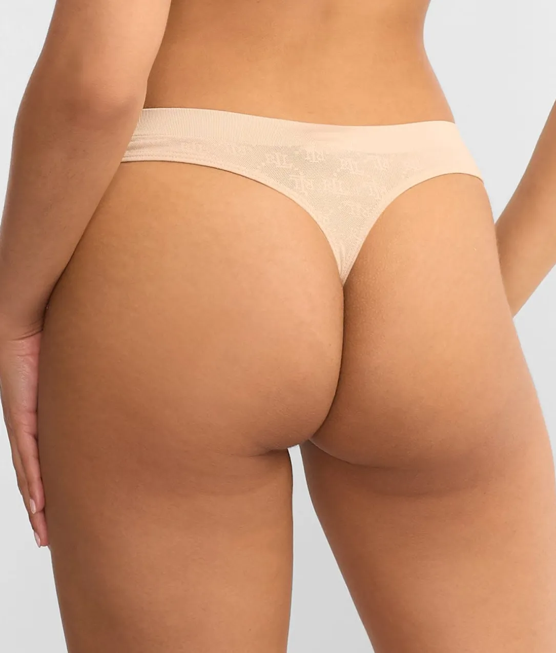 Monogram Mesh Thong