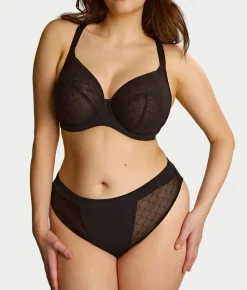 Muse Sheer Mesh Plunge Bra