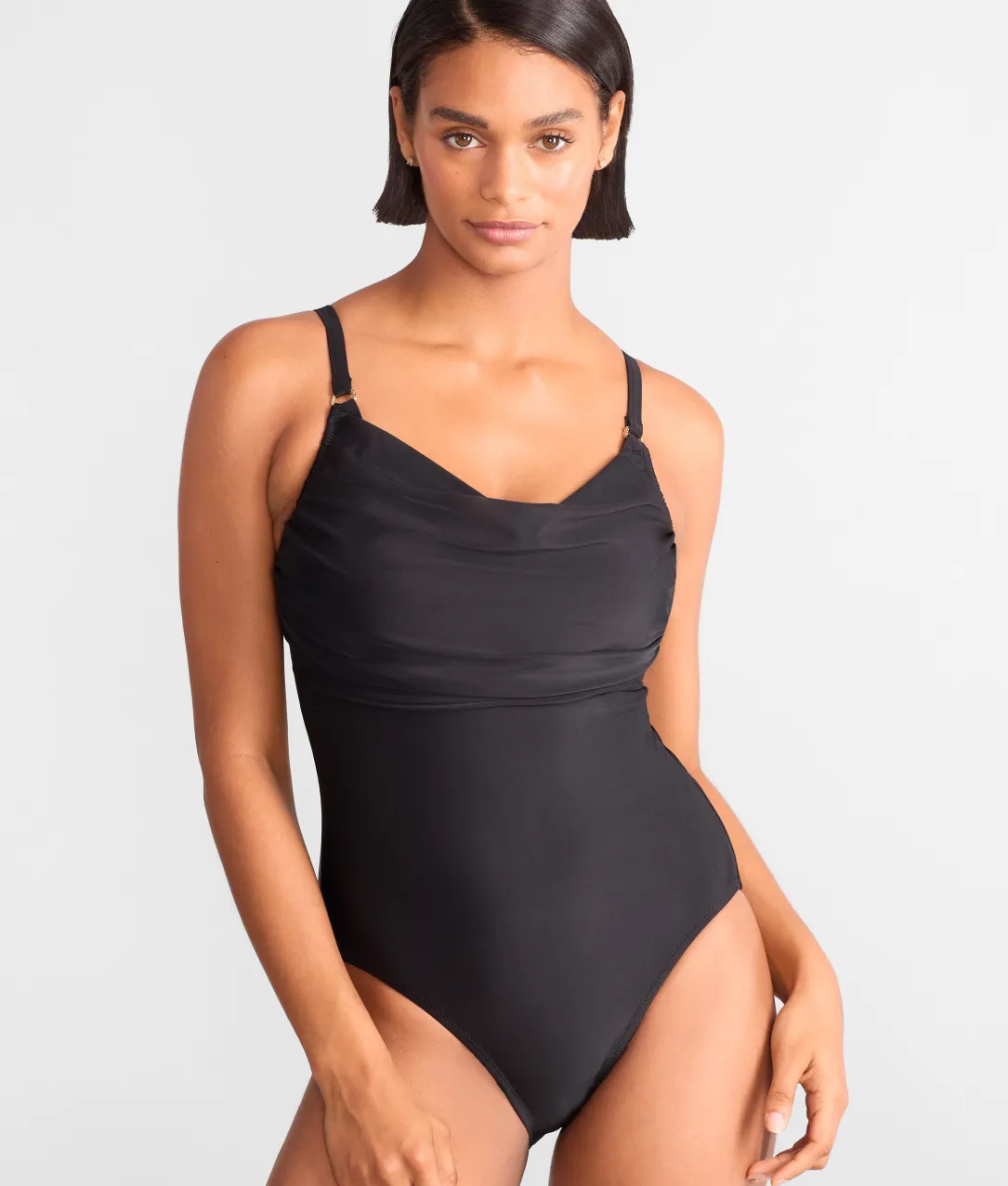 Mykonos Cowl Neck Control Underwire One-Piece Swimsuit