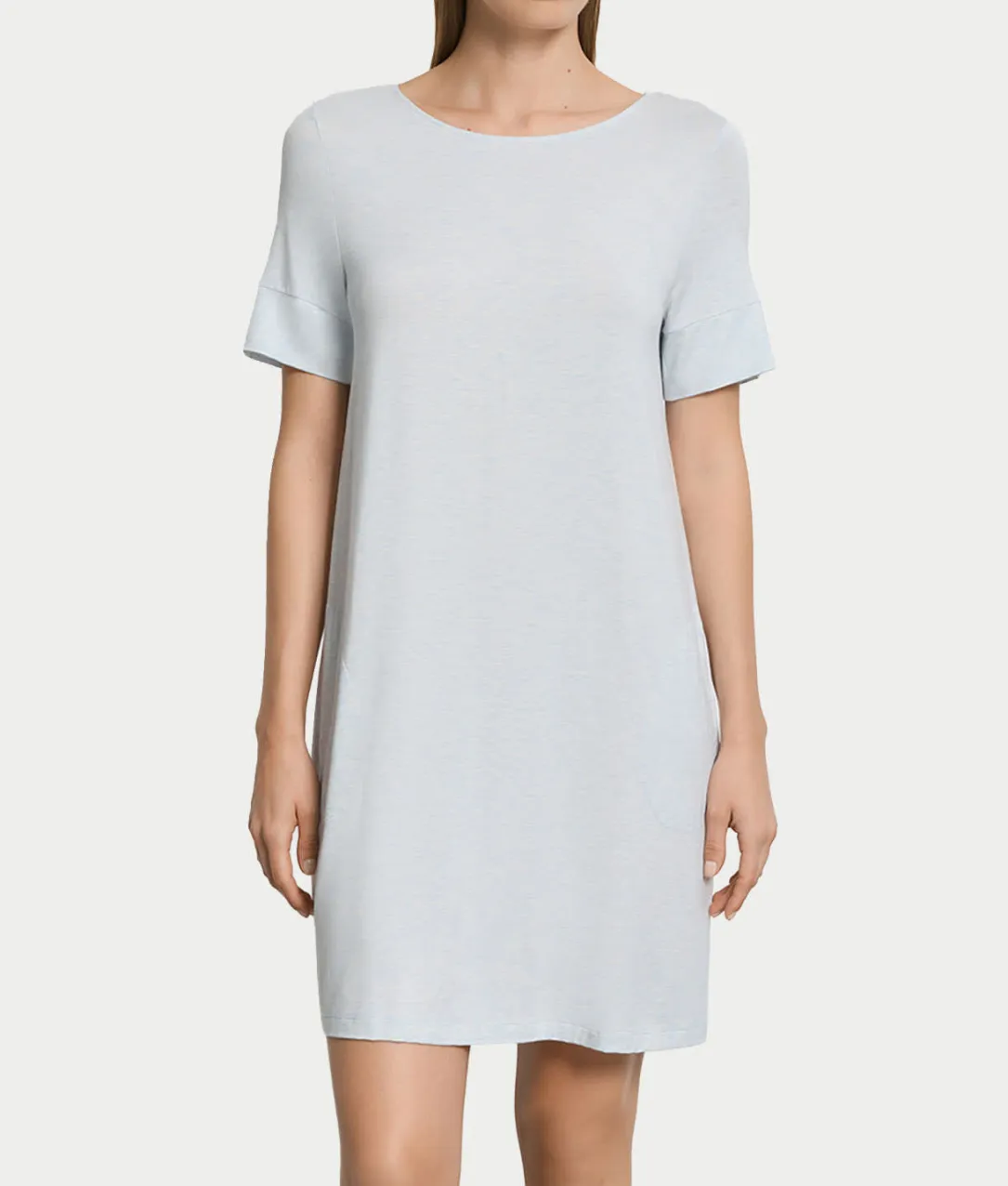 Natural Elegance Round Neck Nightgown