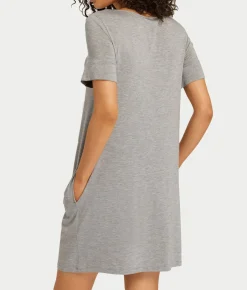 Natural Elegance Round Neck Nightgown