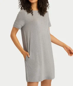 Natural Elegance Round Neck Nightgown