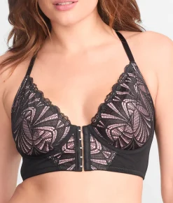 New Romance Front-Close Longline Bra