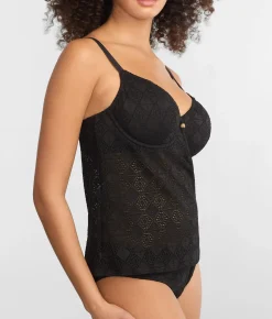 Nomad Nights Underwire Plunge Tankini Top