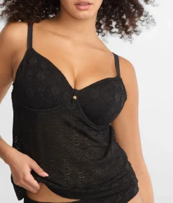 Nomad Nights Underwire Plunge Tankini Top