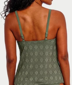 Nomad Nights Underwire Plunge Tankini Top