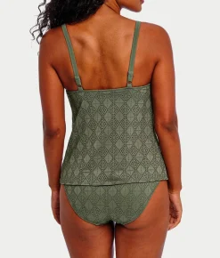 Nomad Nights Underwire Plunge Tankini Top