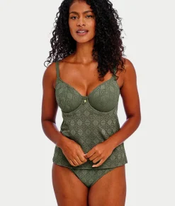Nomad Nights Underwire Plunge Tankini Top