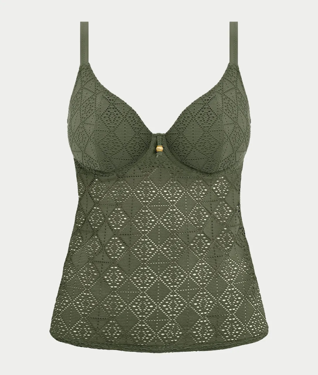 Nomad Nights Underwire Plunge Tankini Top