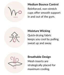 No-Sweat Mesh Wire-Free Sports Bra