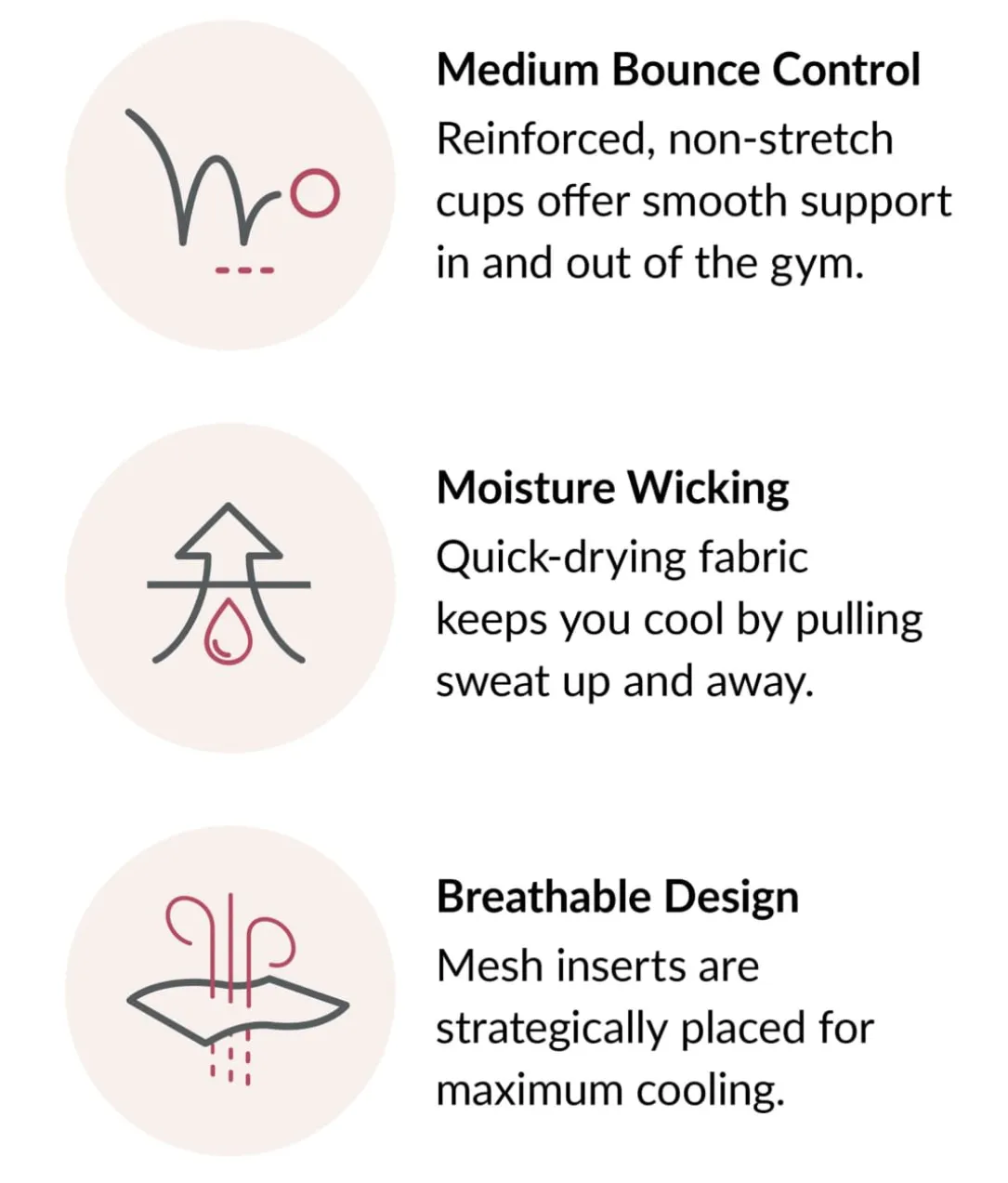No-Sweat Mesh Wire-Free Sports Bra
