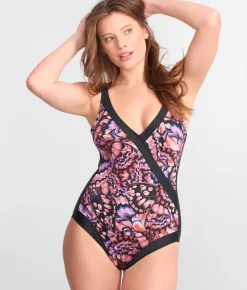 Nuria Retro Butterfly Slimming One-Piece