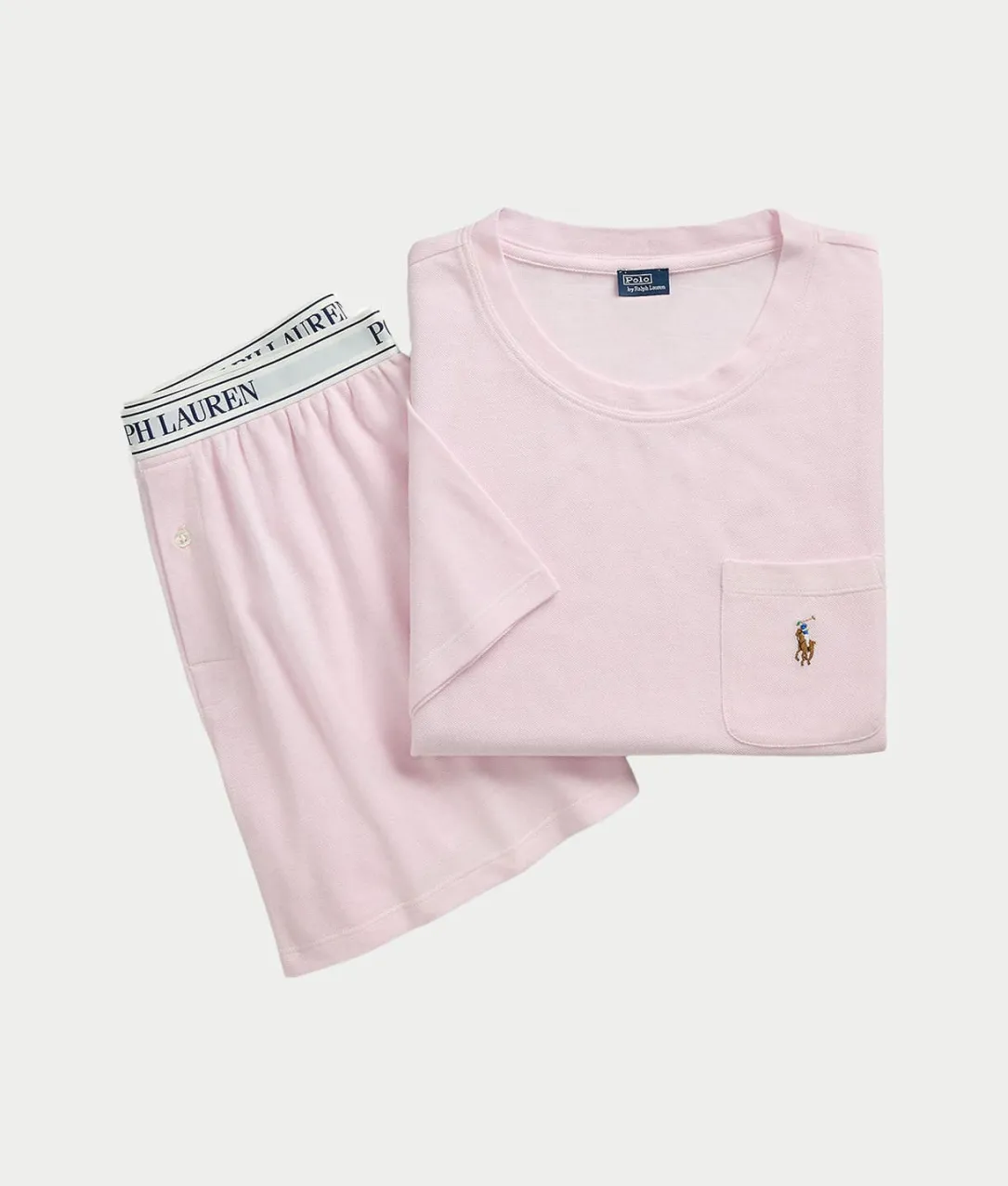 Oxford Knit Pajama Shorts Set