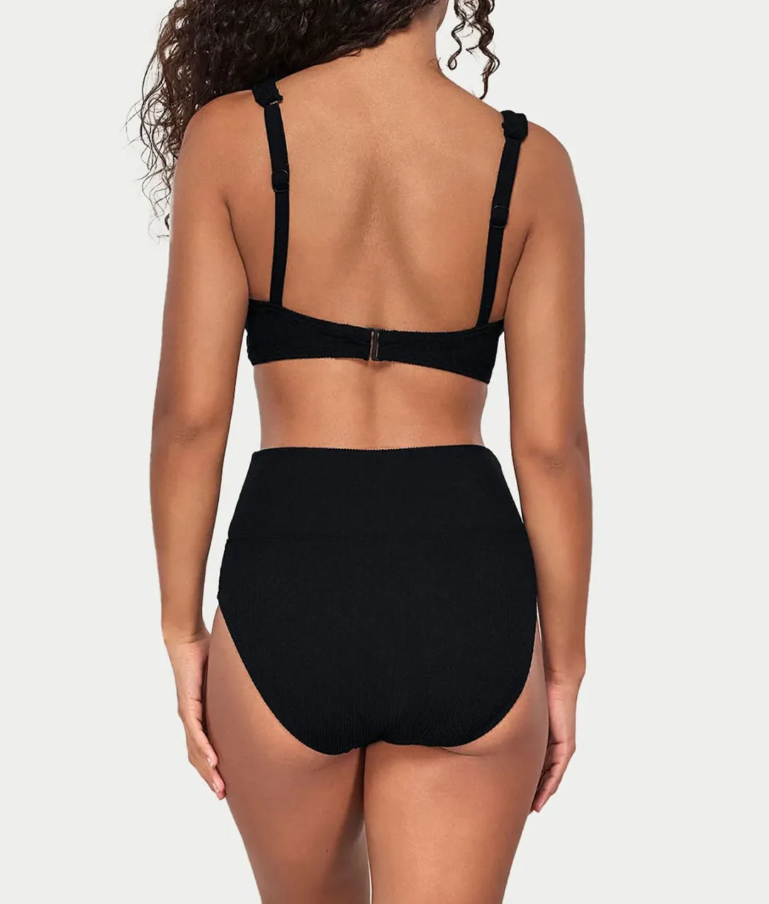 Pacifica Hannah Fold-Over High-Waist Bikini Bottom