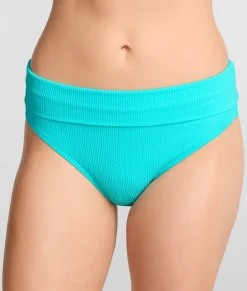 Pacifica Hannah Fold-Over High-Waist Bikini Bottom