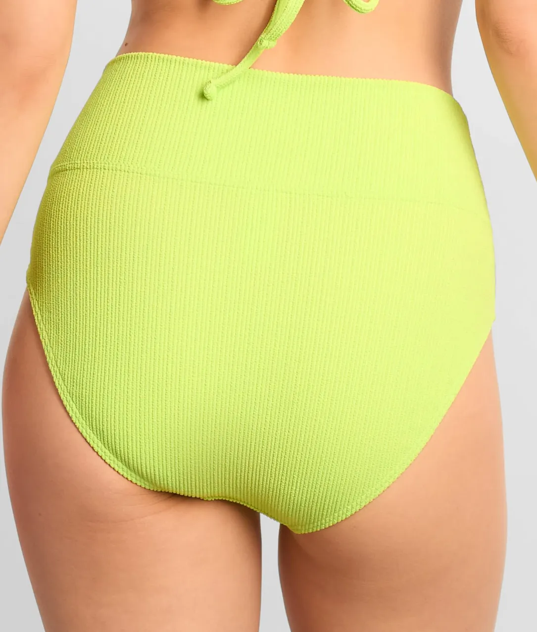 Pacifica Hannah Fold-Over High-Waist Bikini Bottom