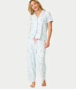 Paws & Breathe Dog Print 3-Piece Knit Pajama Set