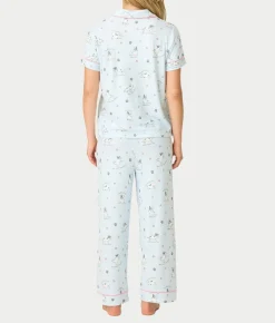Paws & Breathe Dog Print 3-Piece Knit Pajama Set