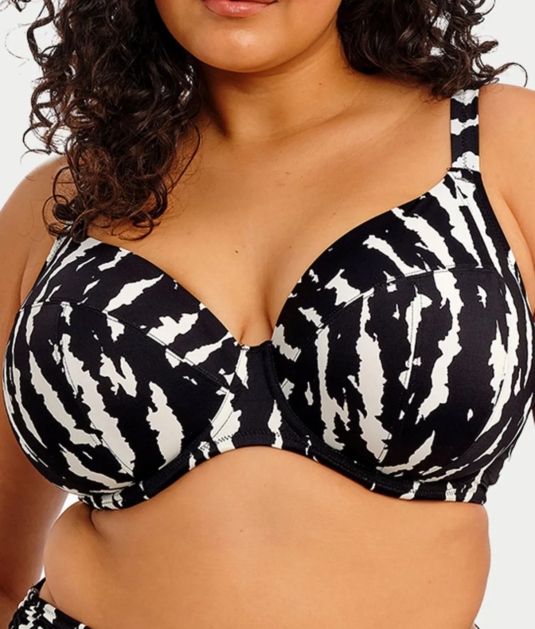 Plus Size Echo Shell Plunge Bikini Top