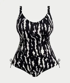 Plus Size Echo Shell Wire-Free One-Piece Swimsuit