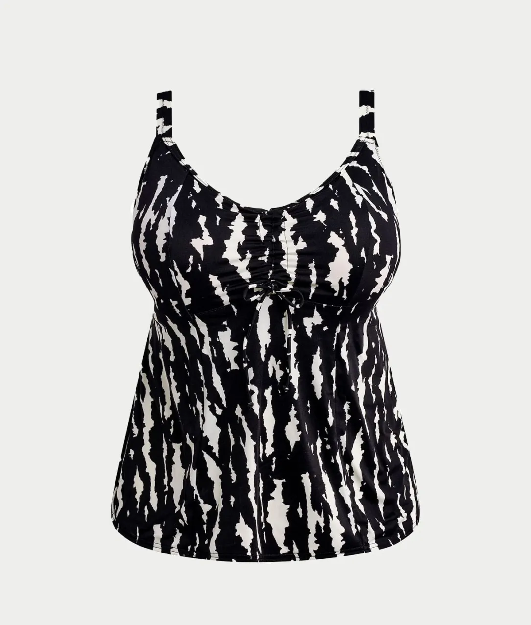 Plus Size Echo Shell Wire-Free Tankini Top