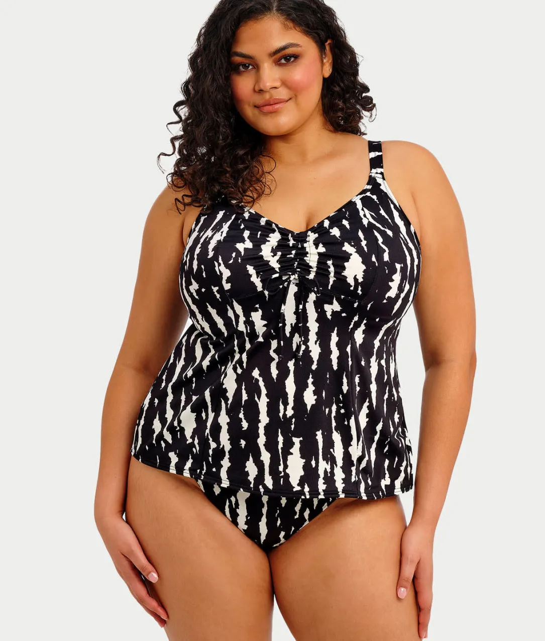 Plus Size Echo Shell Wire-Free Tankini Top