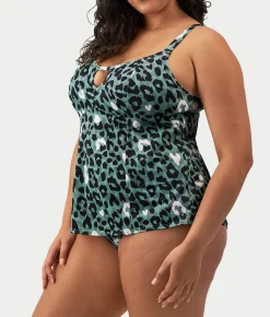 Plus Size Jungle Bay Tankini Top