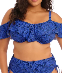Plus Size Pebble Cove Ruffle Underwire Bikini Top