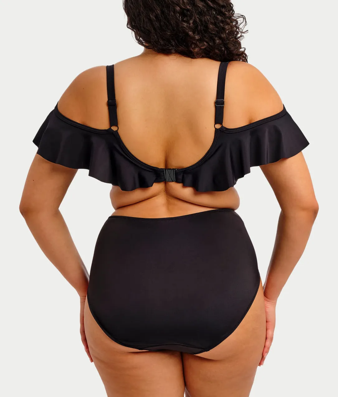Plus Size Plain Sailing Bardot Bikini Top