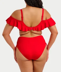 Plus Size Plain Sailing Bardot Bikini Top