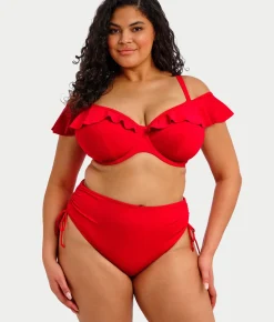 Plus Size Plain Sailing Bardot Bikini Top