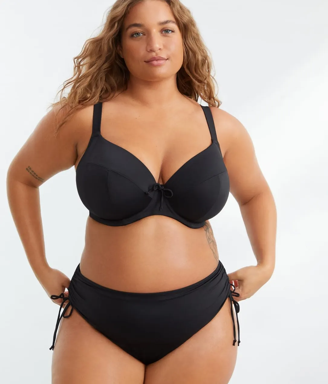 Plus Size Plain Sailing Plunge Bikini Top